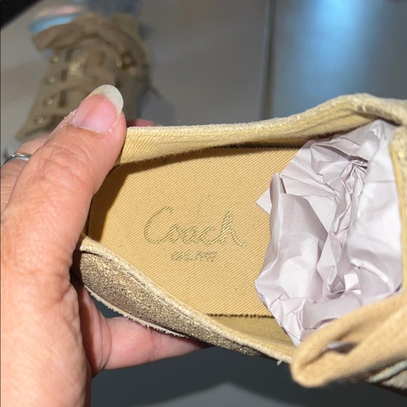 Coach Gold Women's Sneakers - Picture 11 of 12
